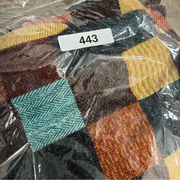 BomBom Patchwork‎ Oversized Cozy stretchy Sweater Womens XLarge - Picture 5 of 5